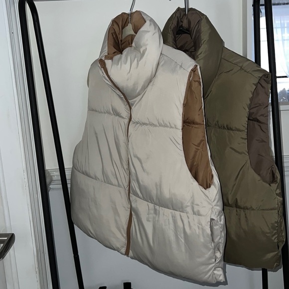 Réversible cropped puffer jacket - Picture 2 of 2